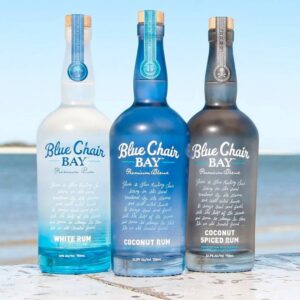 3 bottles of blue chair bay rum