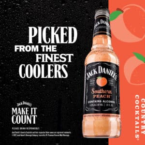 Jack Daniel's peach cooler