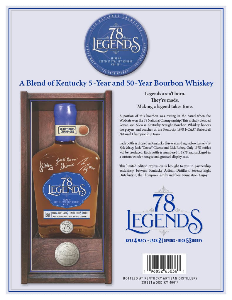 78 Legends Presale Cox's & Evergreen Liquors